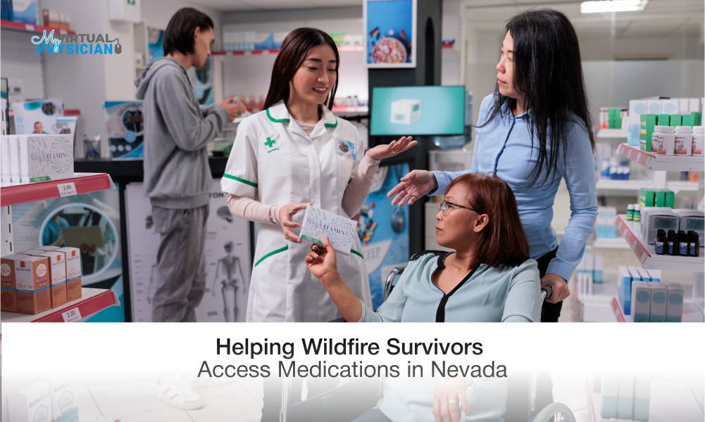 Access to essential medicine after Nevada wildfires.