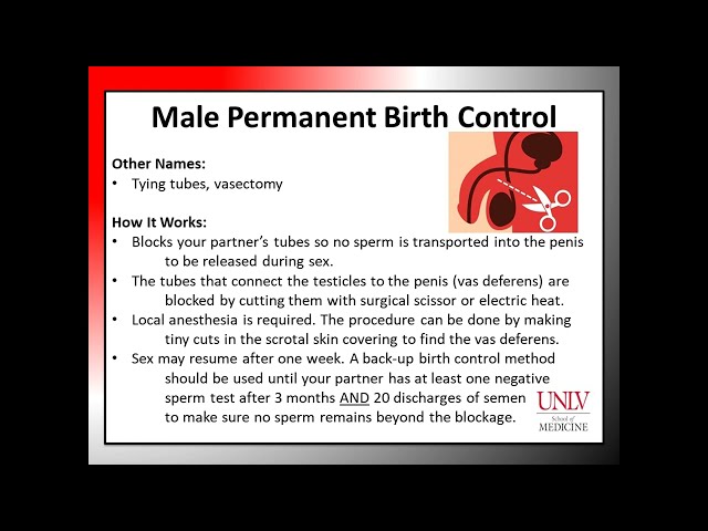 BC Module 1.6 Male Permanent Birth Control